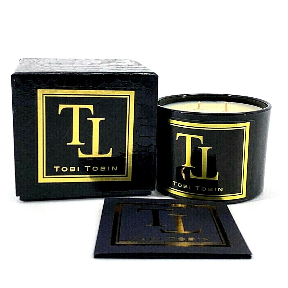 Tobi Tobin Romanesque Luxury Soy Coconut Wax 2-Wick Candle Gift Box 4oz